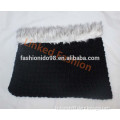 newest lady black color solid acrylic knitted winter scarf fur for winter cachecol,bufanda infinito,bufanda